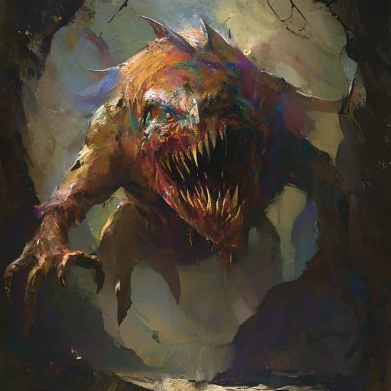 Mimic — fantasy monster illustration
