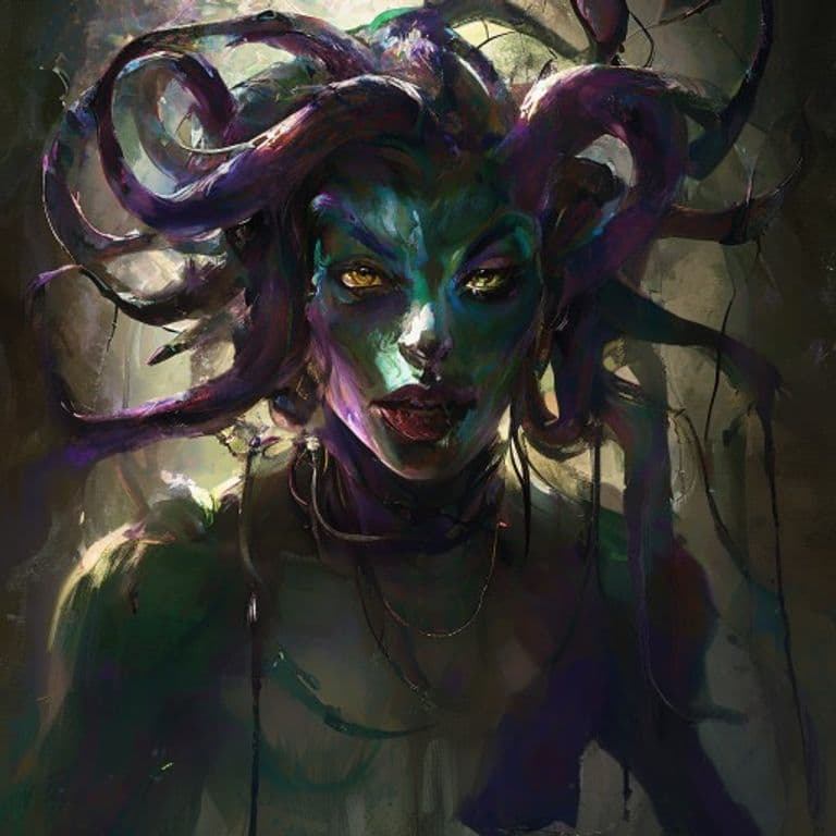 Medusa — fantasy monster illustration