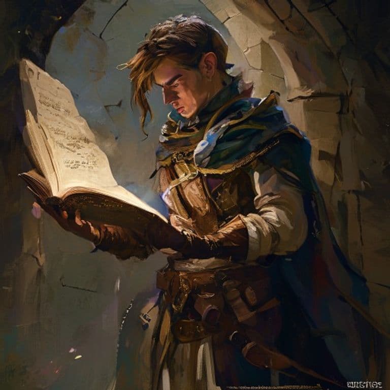 Linguistics Expert — fantasy feat illustration. Linguistics Expert is a feat.