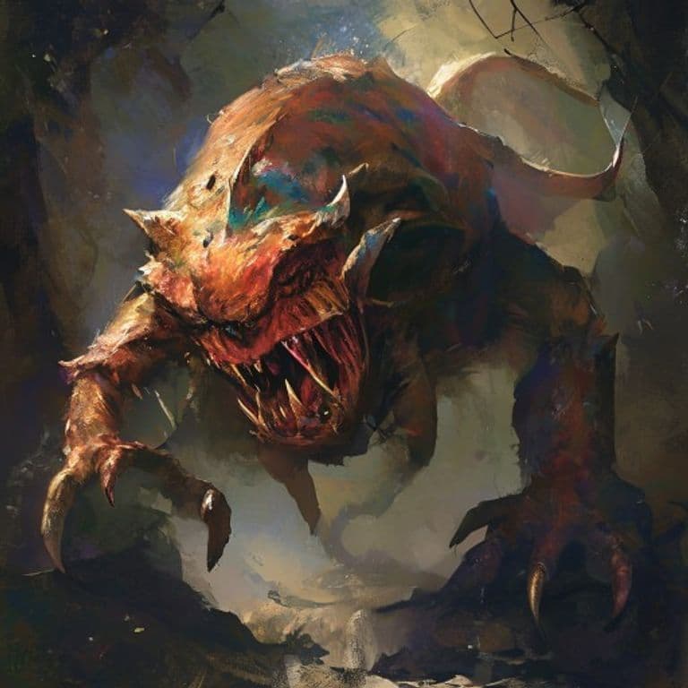 Rageipede — fantasy monster illustration