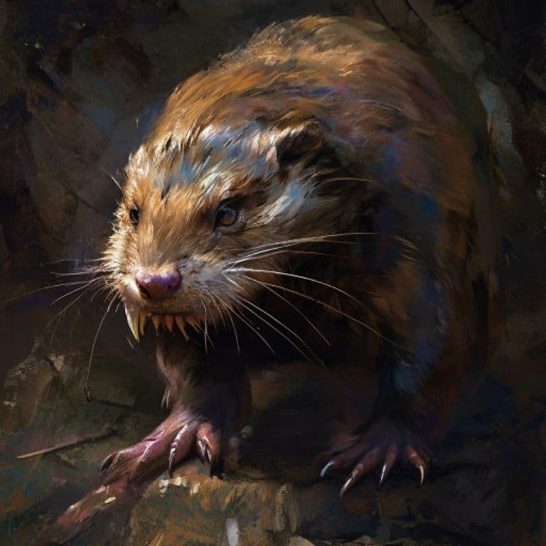 Weasel — fantasy monster illustration