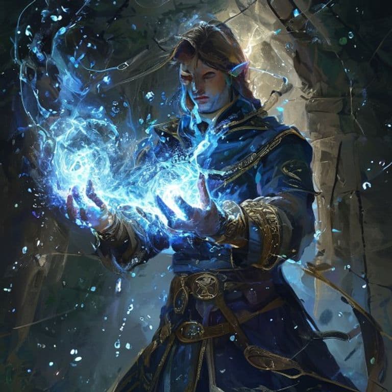 Control Water — fantasy spell effect illustration. Control Water is a 4th-level transmutation available to Cleric, Druid, Wizard.