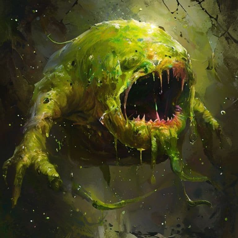 Putrescent Slime — fantasy monster illustration