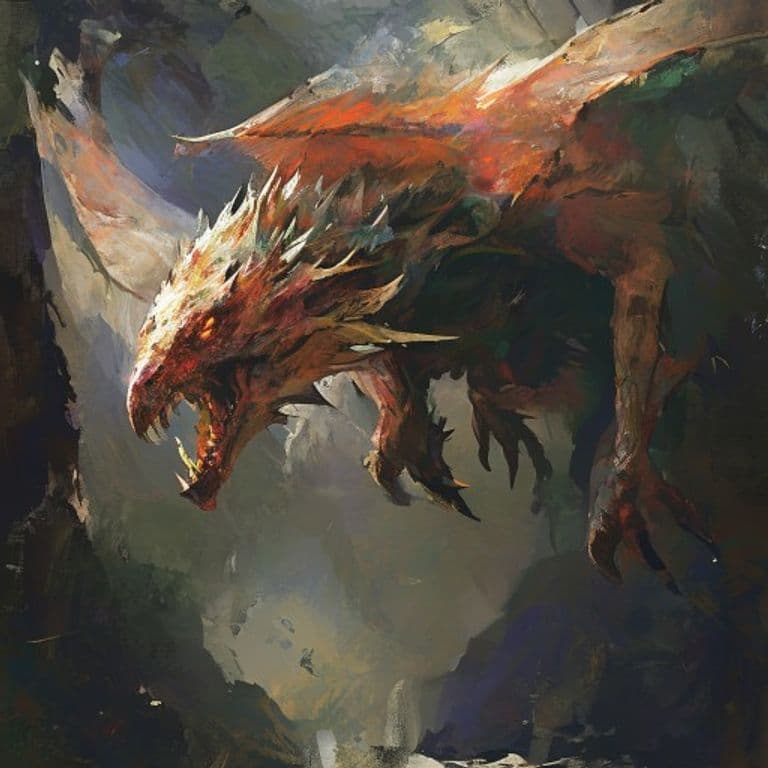 Snallygaster — fantasy monster illustration