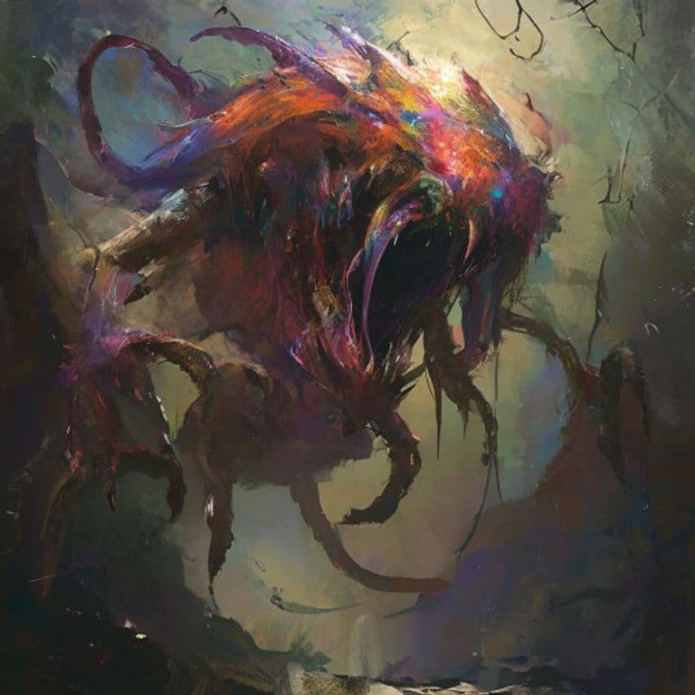 Dimensional Shambler — fantasy monster illustration