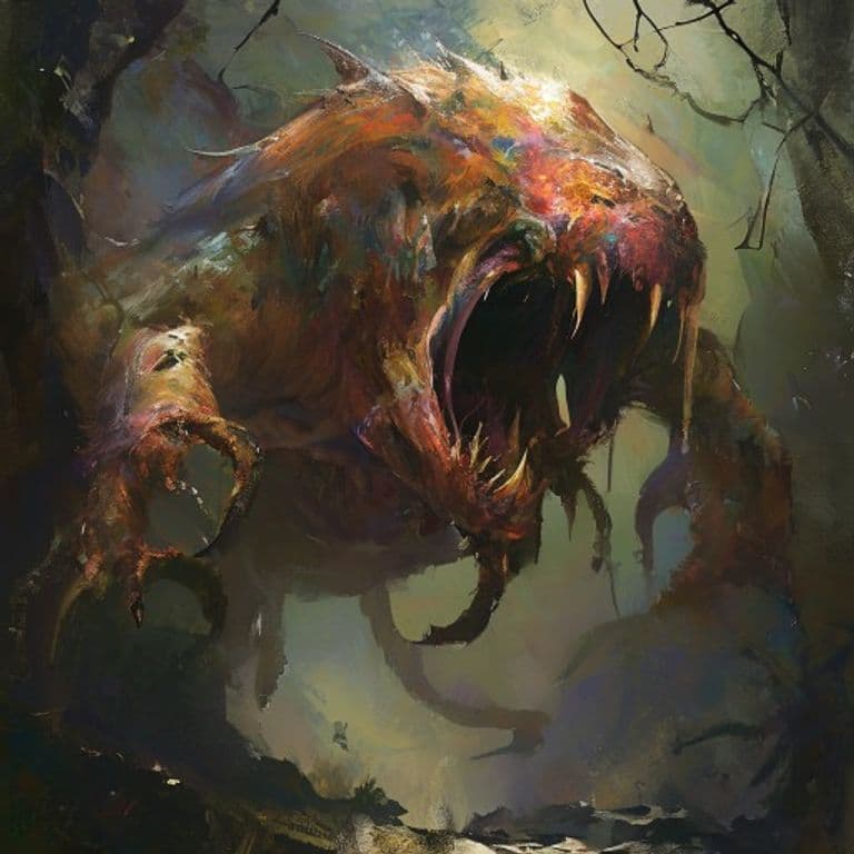 Otyugh — fantasy monster illustration