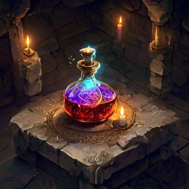 Elixir of Wakefulness — fantasy item illustration. Elixir of Wakefulness is a magic item (potion) of uncommon rarity.