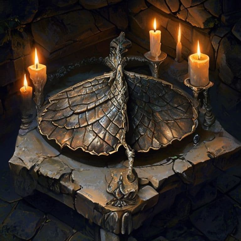 Kraken Scale — fantasy item illustration