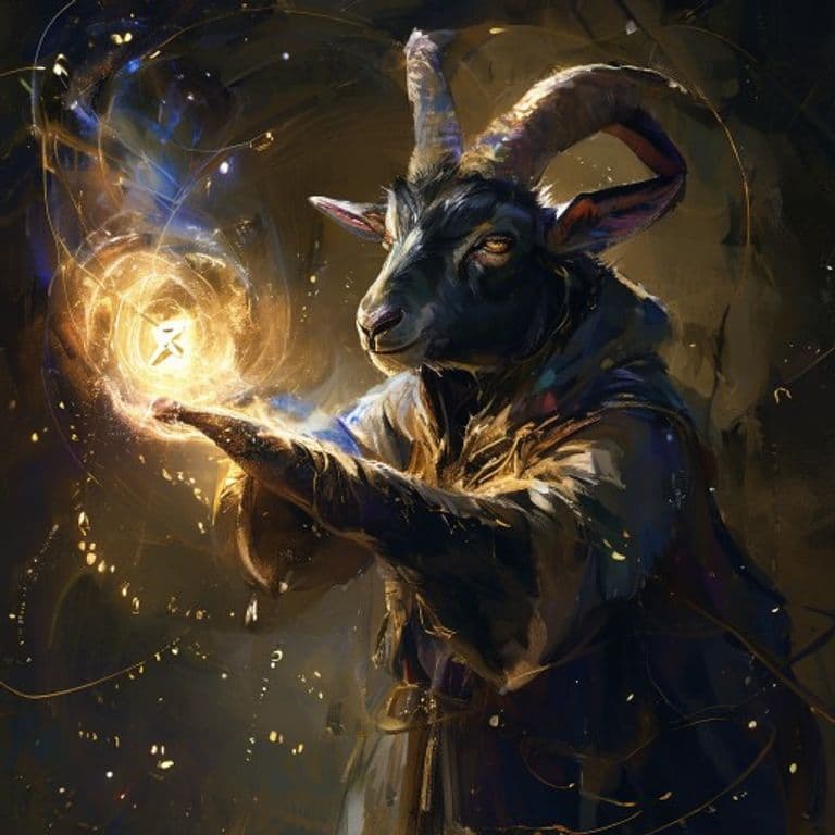 Black Goat’s Blessing — fantasy spell effect illustration