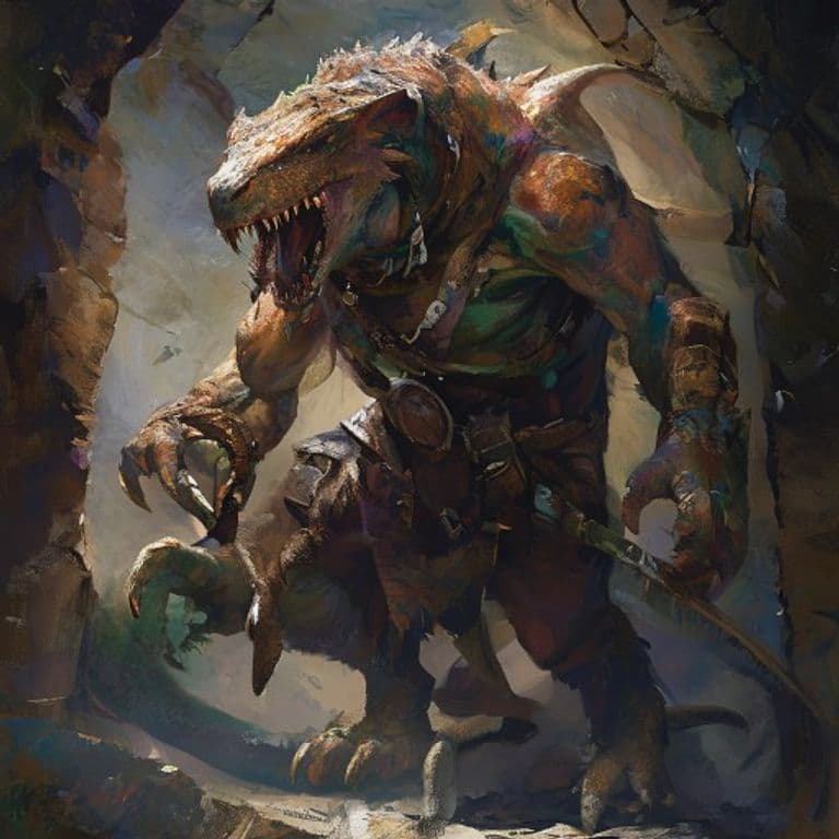 Kobold, Leviathan Hunter — fantasy monster illustration