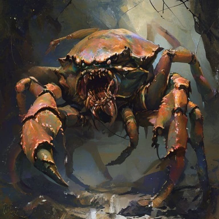 Giant Crab — fantasy monster illustration