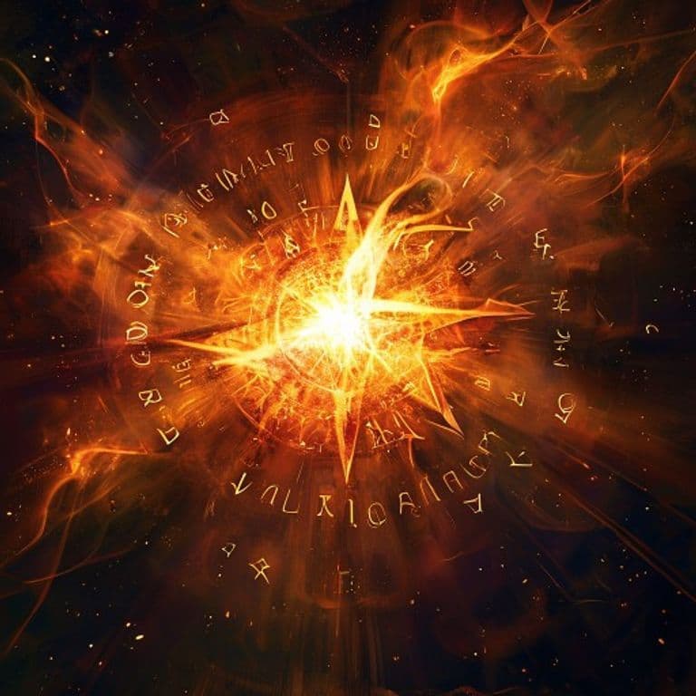 Unholy Star — fantasy spell effect illustration