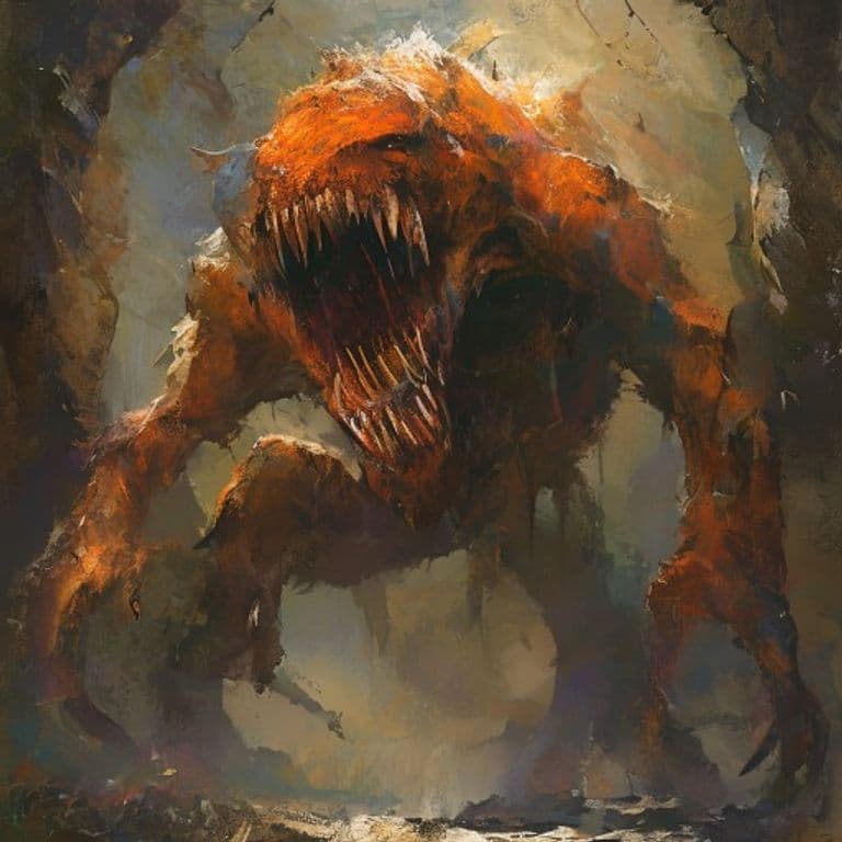 Rust Monster — fantasy monster illustration