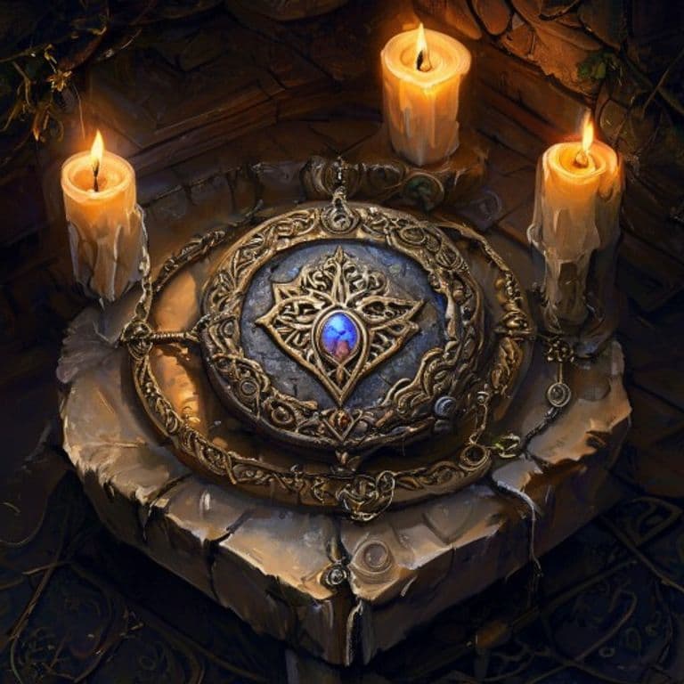 Amulet of Proof against Detection and Location — fantasy item illustration