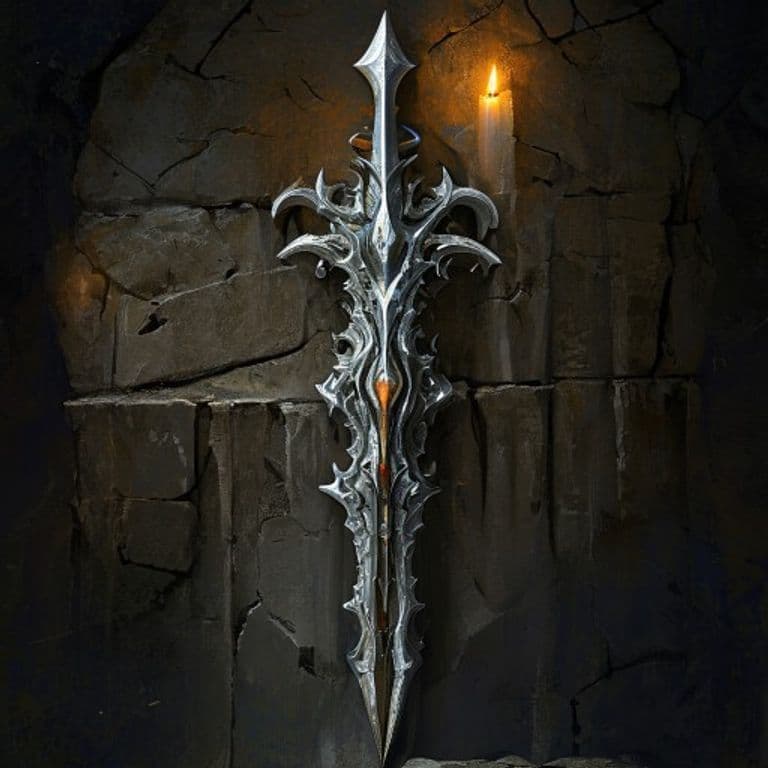 Dawn Shard — fantasy item illustration. Dawn Shard is a magic item (weapon) of uncommon rarity.