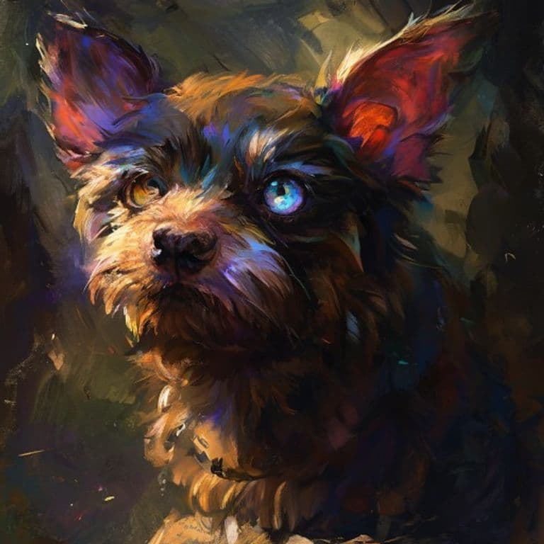 Blink Dog — fantasy monster illustration. Blink Dog is a medium fey (Challenge Rating 1/4).