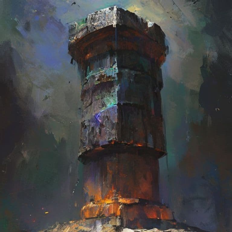 Possessed Pillar — fantasy monster illustration