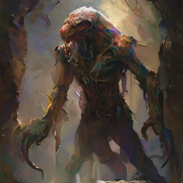 Edjet Initiate — fantasy monster illustration