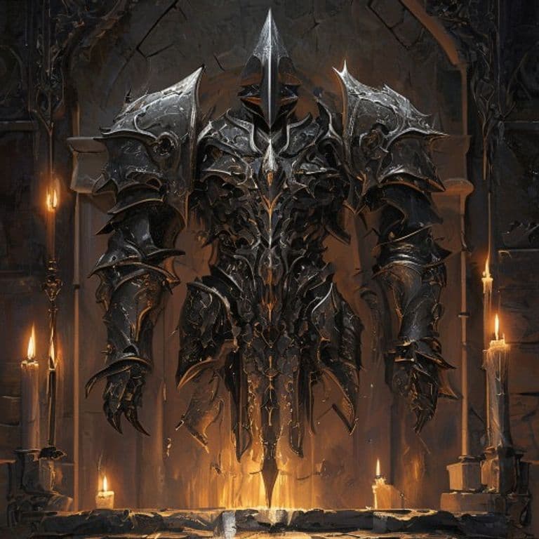 Infernal Carapace — fantasy item illustration