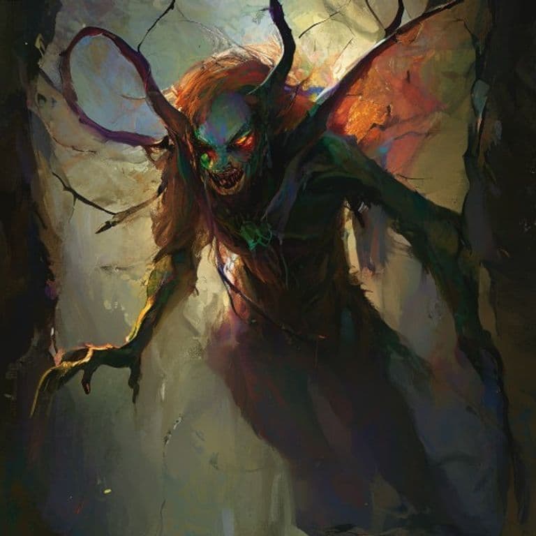 Kikimora — fantasy monster illustration