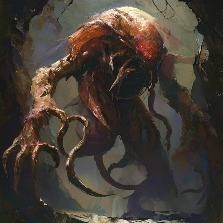 Aboleth Thrall — fantasy monster illustration