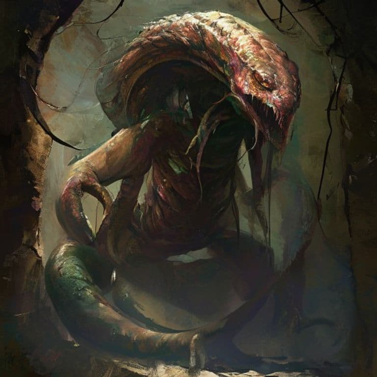 Matriarch Serpentine Lamia — fantasy monster illustration