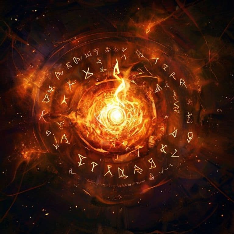Hearth Charm — fantasy spell effect illustration