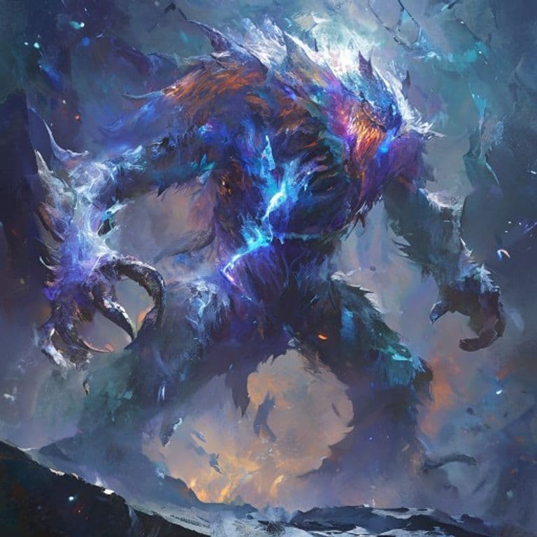 Elemental, Permafrost — fantasy monster illustration