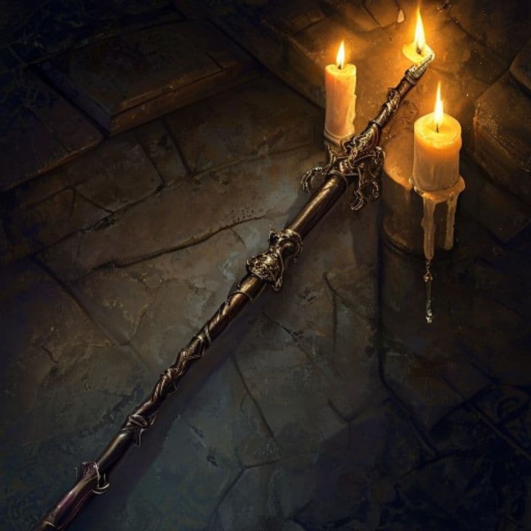 Wand of Treasure Finding — fantasy item illustration
