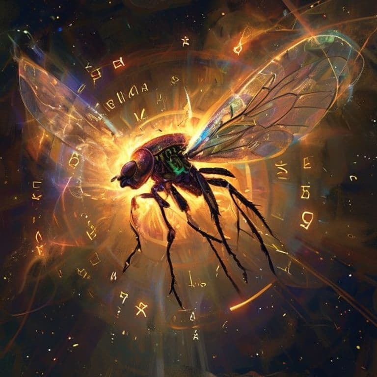 Fly — fantasy spell effect illustration. Fly is a 3rd-level transmutation available to Artificer, Sorcerer, Warlock, Wizard.
