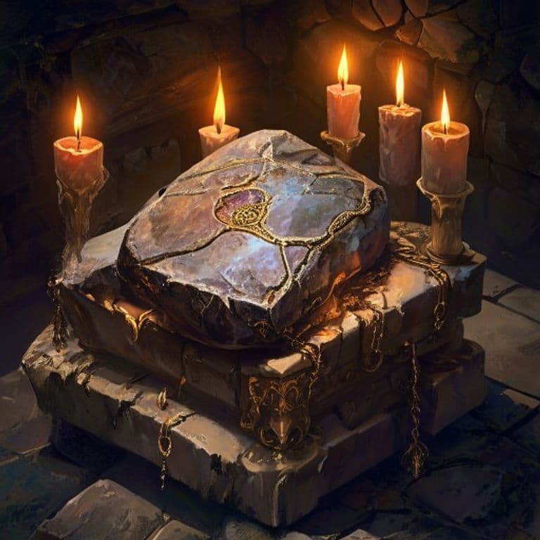 Heat Stone — fantasy item illustration