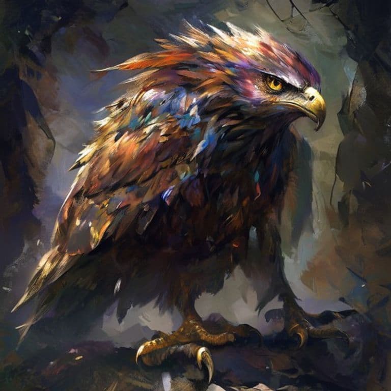 Hawk — fantasy monster illustration