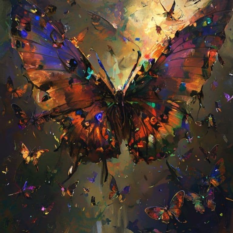 Greater Death Butterfly Swarm — fantasy monster illustration