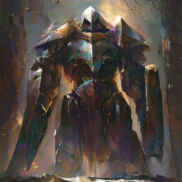 Shield Guardian — fantasy monster illustration
