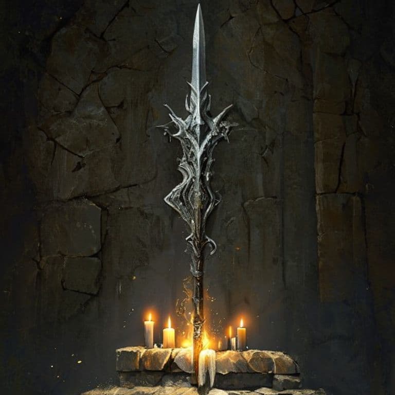Spear of the North — fantasy item illustration
