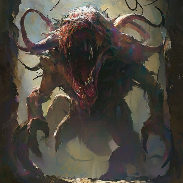 Gorgon — fantasy monster illustration