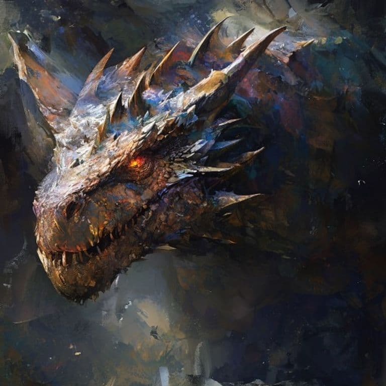 Deep Drake — fantasy monster illustration