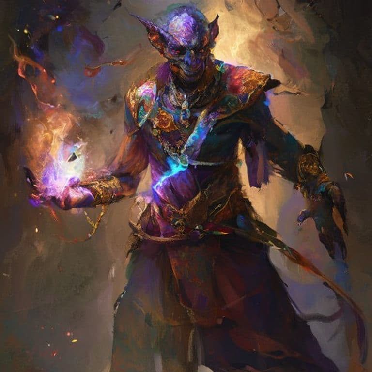 Djinni Noble — fantasy monster illustration