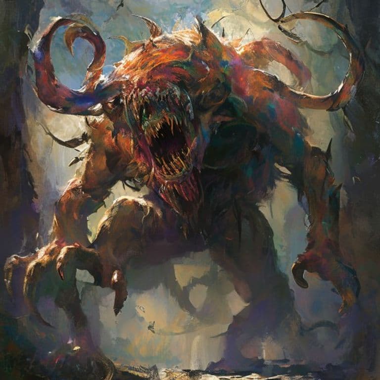 Chimera, Royal — fantasy monster illustration