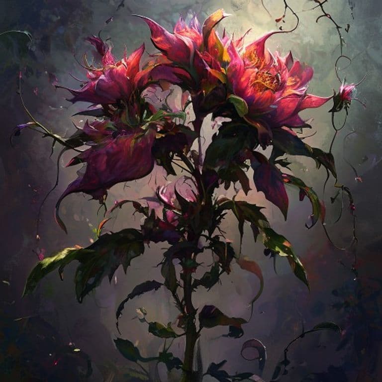 Swarm, Vampire Blossom — fantasy monster illustration