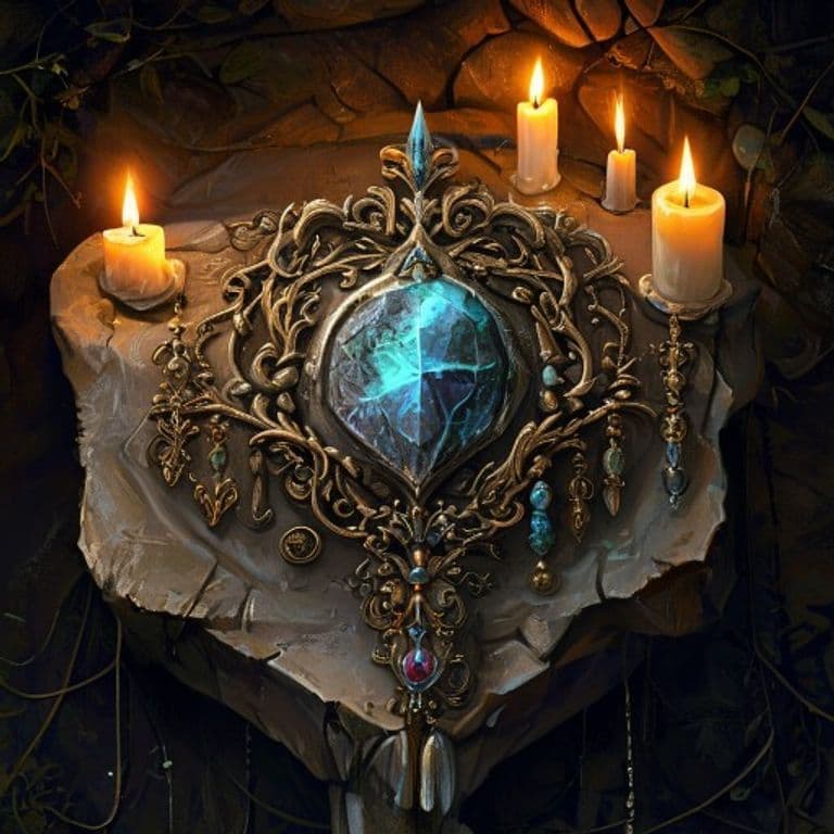 Maternal Cameo — fantasy item illustration. Maternal Cameo is a magic item (wondrous item) of common rarity.