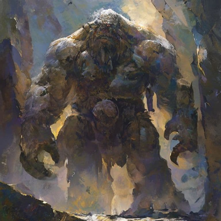 Stone Giant — fantasy monster illustration