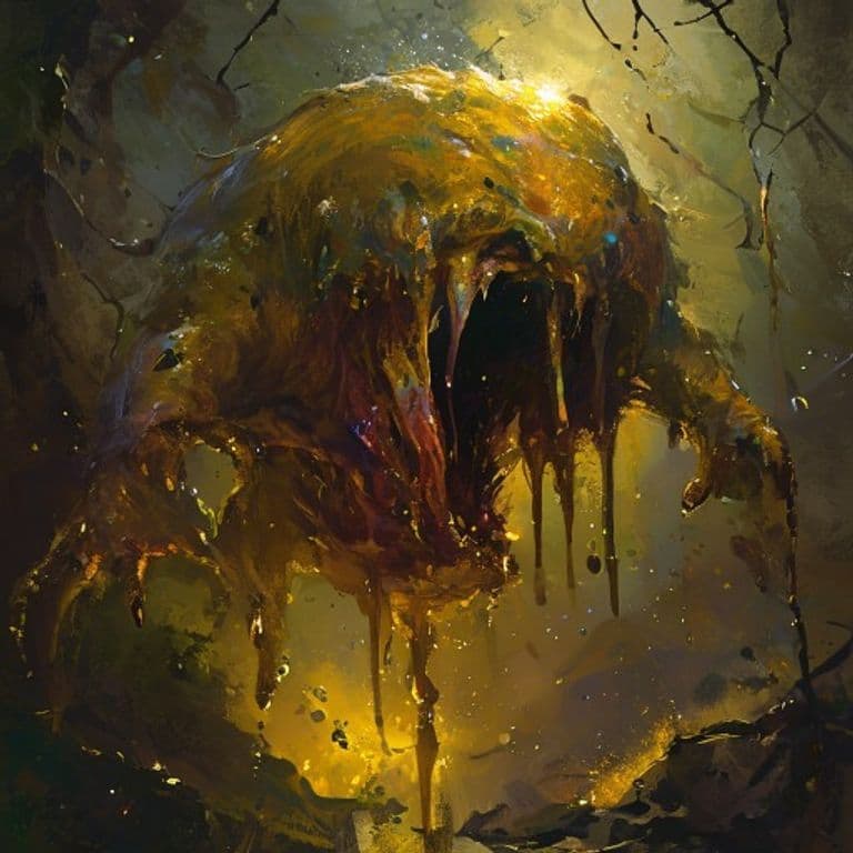Tar Ooze — fantasy monster illustration