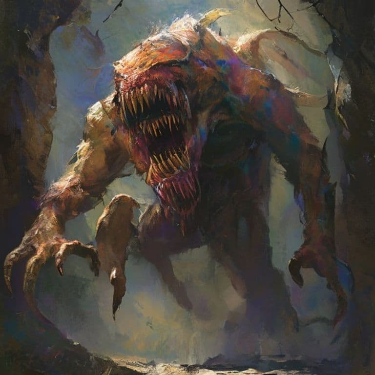 Kot Bayun — fantasy monster illustration