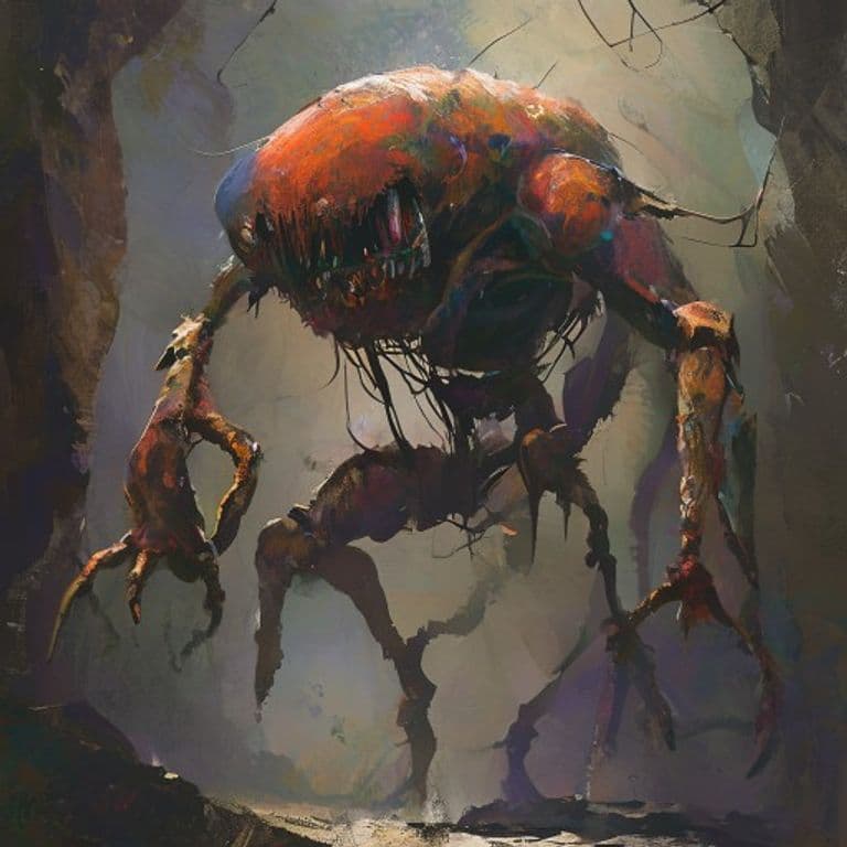 Broodiken — fantasy monster illustration