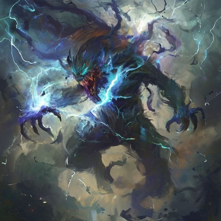 Storm Spirit — fantasy monster illustration