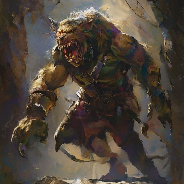 Gnoll Havoc Runner — fantasy monster illustration