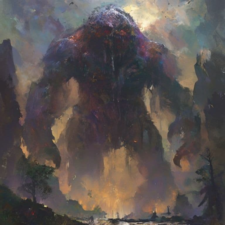 Void Giant — fantasy monster illustration