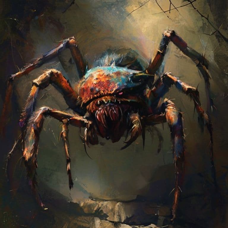 J’ba Fofi Spider — fantasy monster illustration