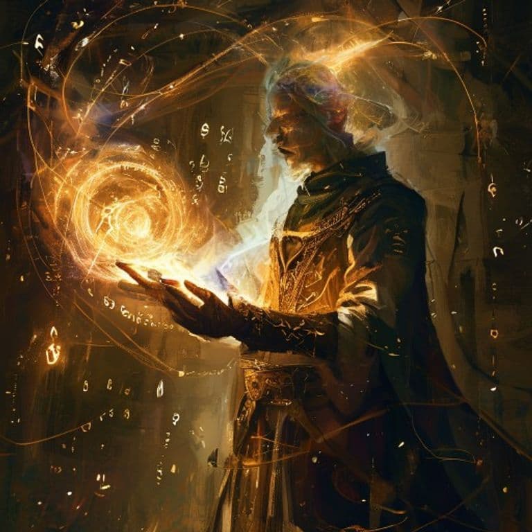 Ashen Memories — fantasy spell effect illustration